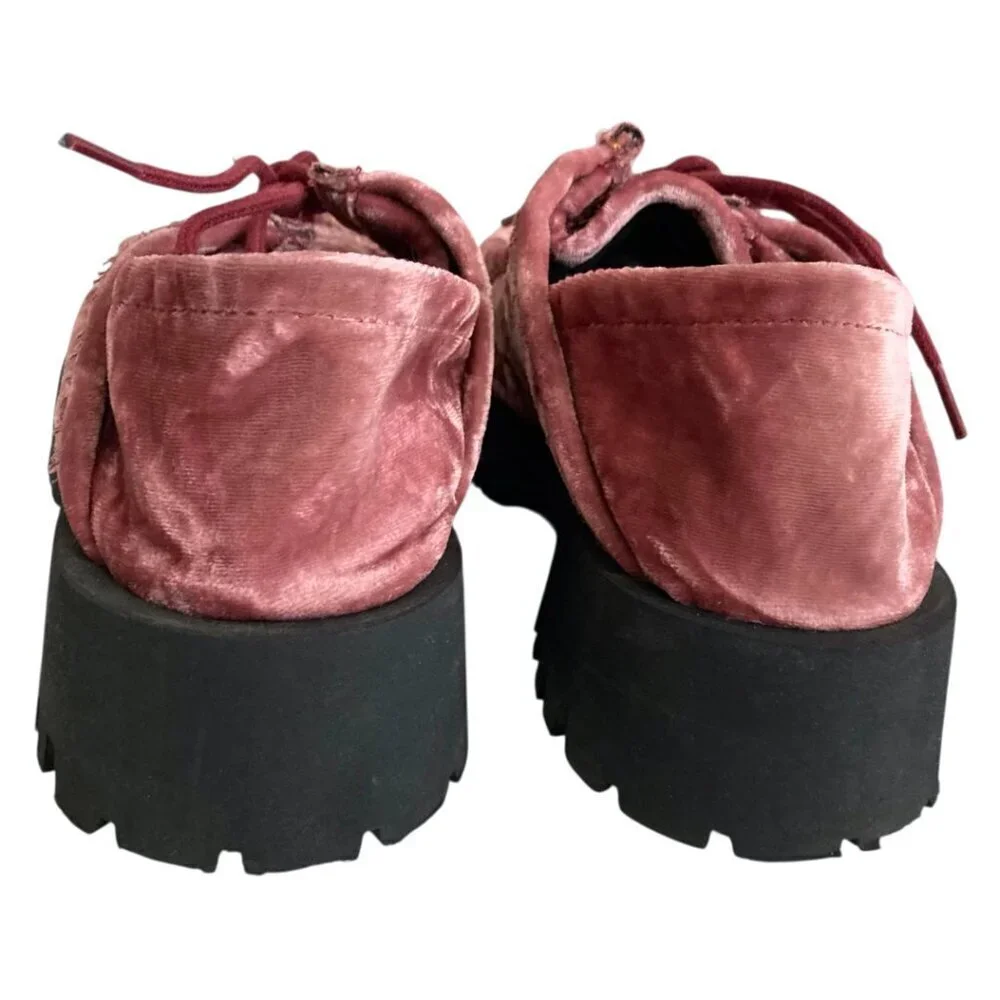FREE PEOPLE Mackenzie Convertible Velvet Lug Sole Oxford Loafer
